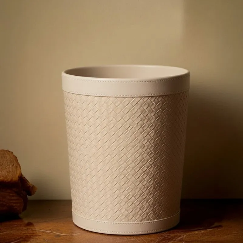AarviDecor LuxeDrop Faux Leather Dustbin media 4