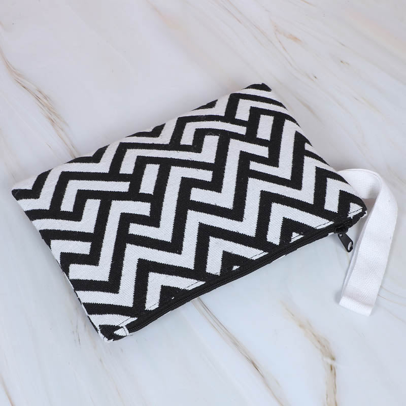 Levra Chevron Cotton Pouch media 5