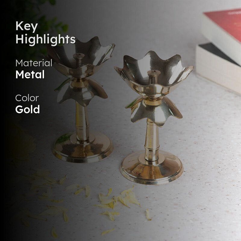 Kopal Decorative Diya - Set Of Two media 2