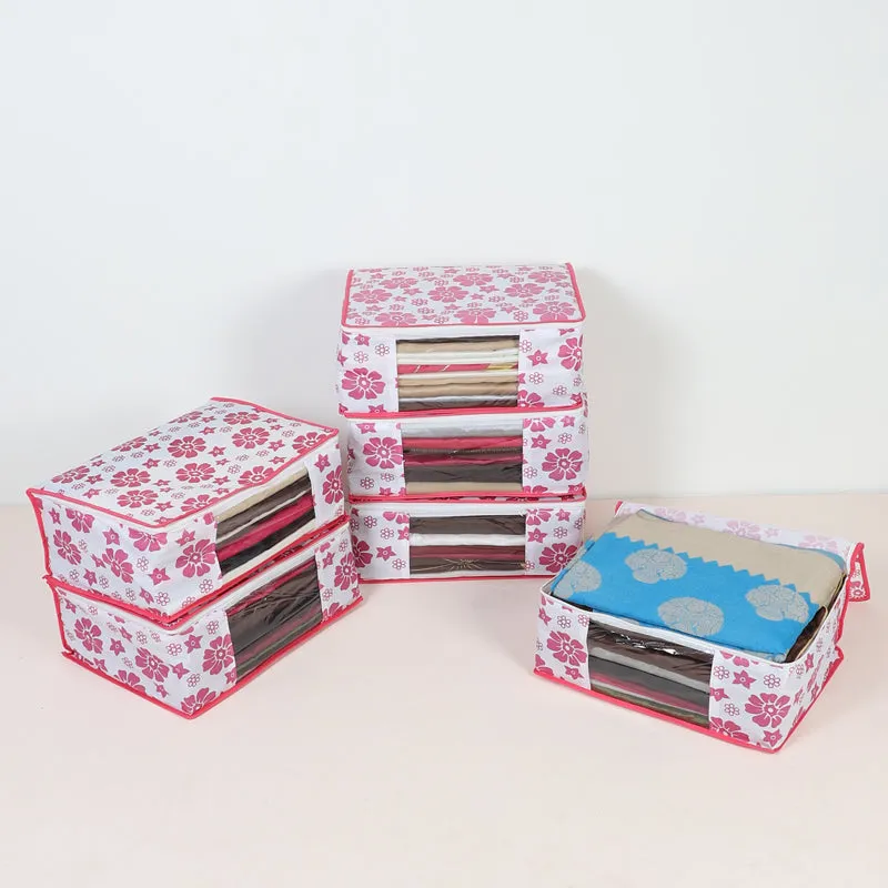 Aura Floral Saree Cover - Set Of Six media 1