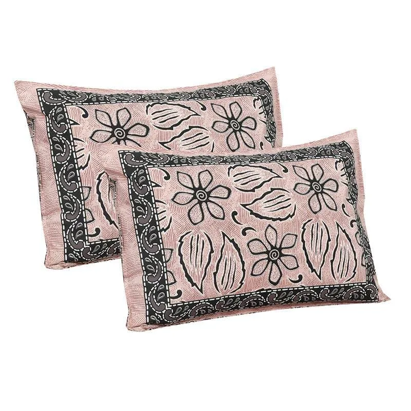 Yuvara Floral Cotton Bedsheet (Pink) - 160 TC media 3