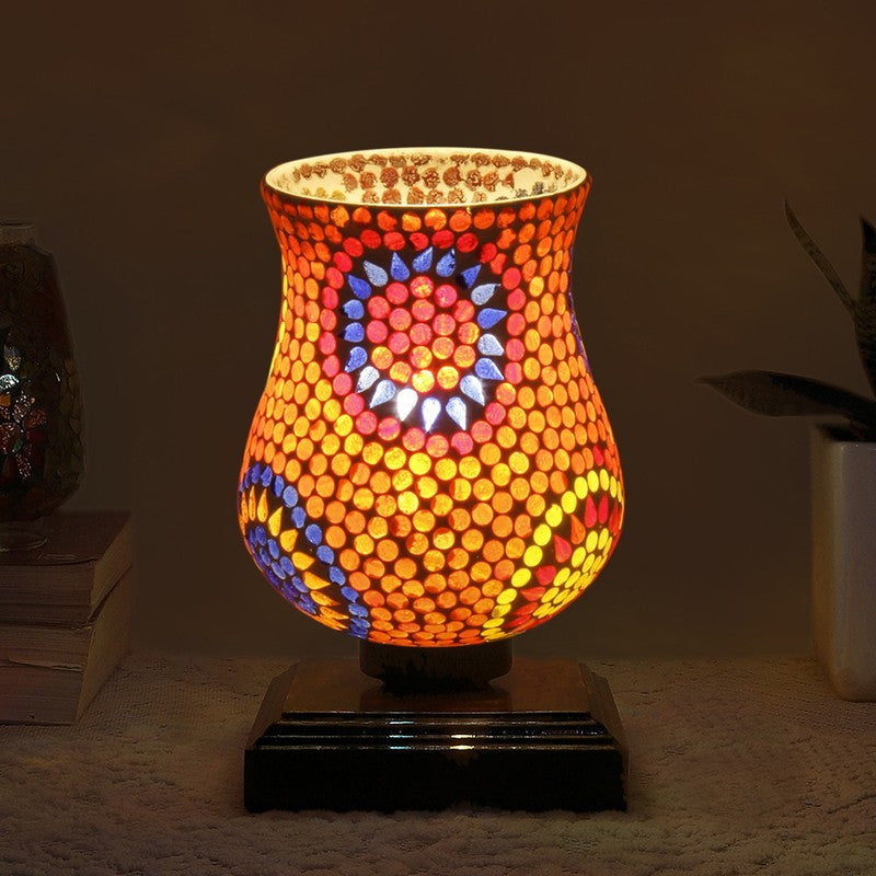 Stellara Mosaic Glass Table Lamp - Multicolor