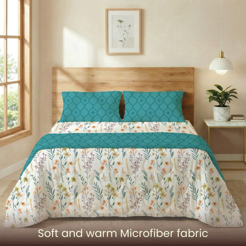 Urban Space Pluvo Multicolor Glace Cotton,Microfiber Bedding Set (200 TC)  - Four Piece Set media 5