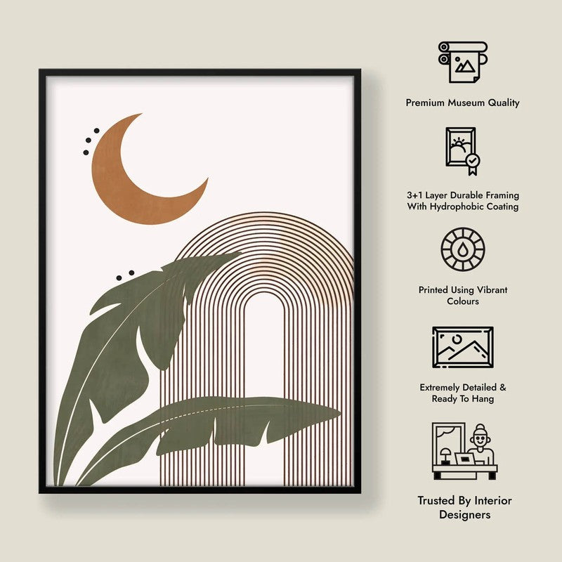 Moonlit Tropics Wall Art - Black Frame media 8