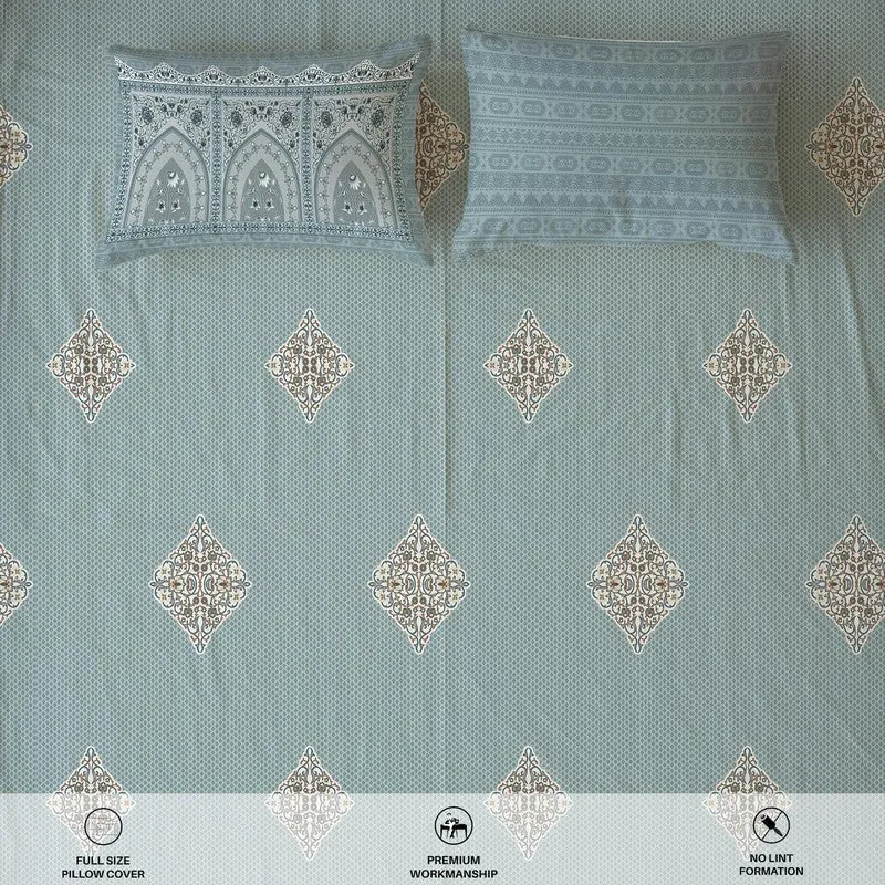 Urban Space Royal Simplicity Fitted Cotton Bedsheet - 300 TC media 6