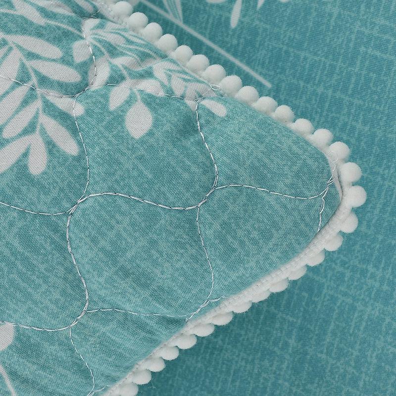 Winter's Grass Floral Cotton Bedding Set - Five Piece Set media 7