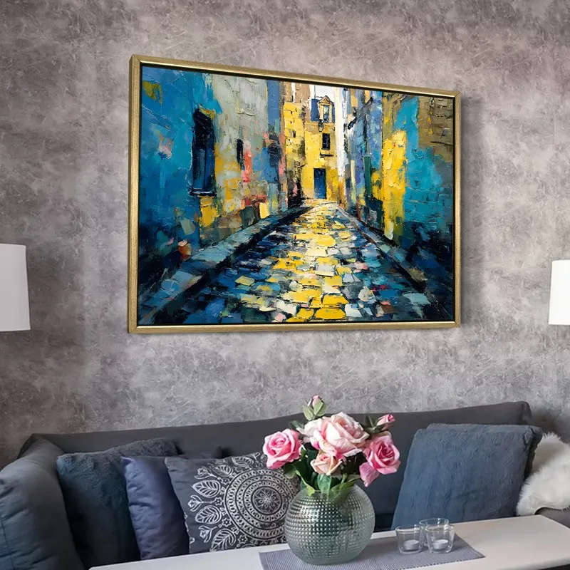 City Canvas Canvas Wall Painting With Frame media 6