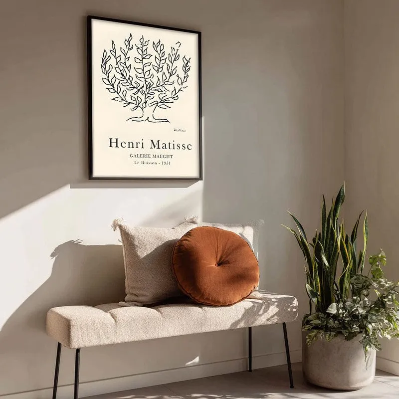 Rooted Silence Canvas Wall Painting With Black Frame media 4