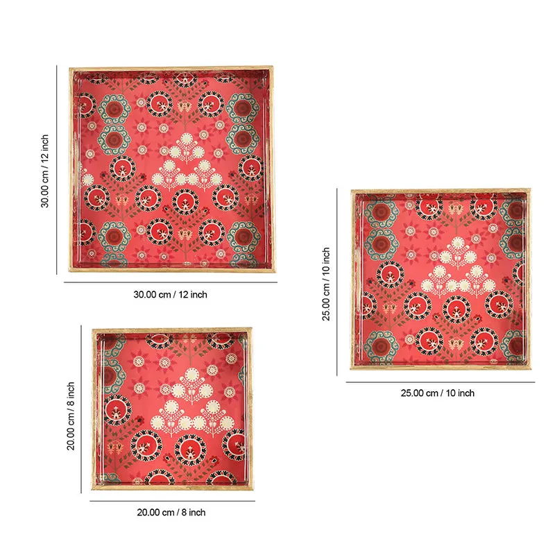 India Circus Adah Square Serving Tray media 7