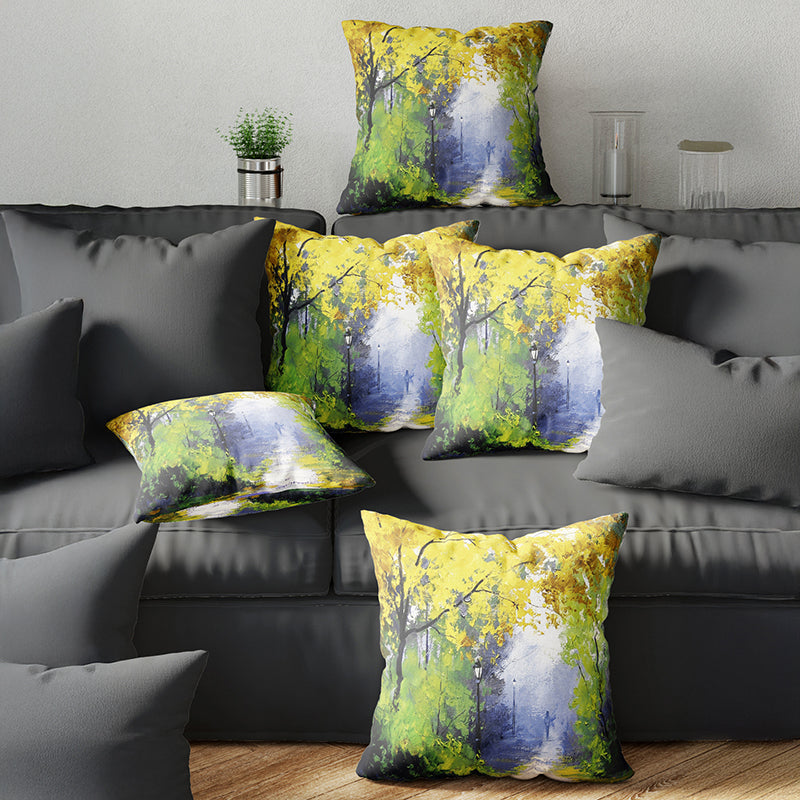 Aspen Printed Cushion Cover Set - Set Of Five
