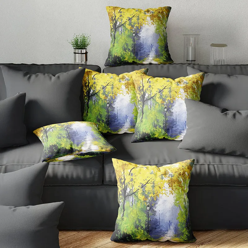 Aspen Printed Cushion Cover Set - Set Of Five media 1
