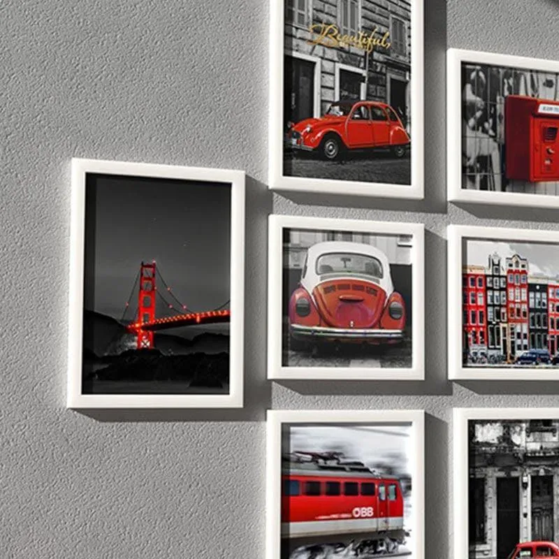 Vintage Red Frames Wall Art - Set Of Eight media 5
