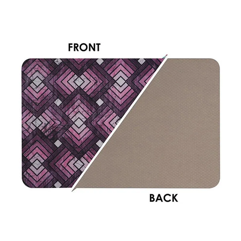 ContourLines Polyester Kitchen Floor Mats (Purple) - Set of Two media 9