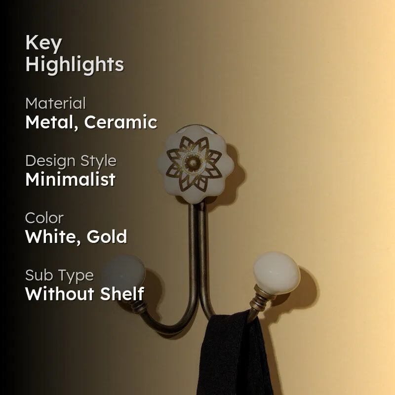 Etno Floral Filigree Wall Hook media 2