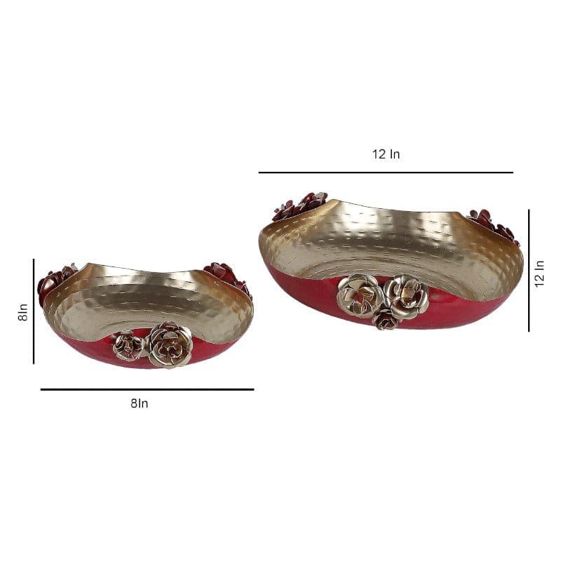 Karthava Ethnic Urli (Red) - Set Of Two media 5