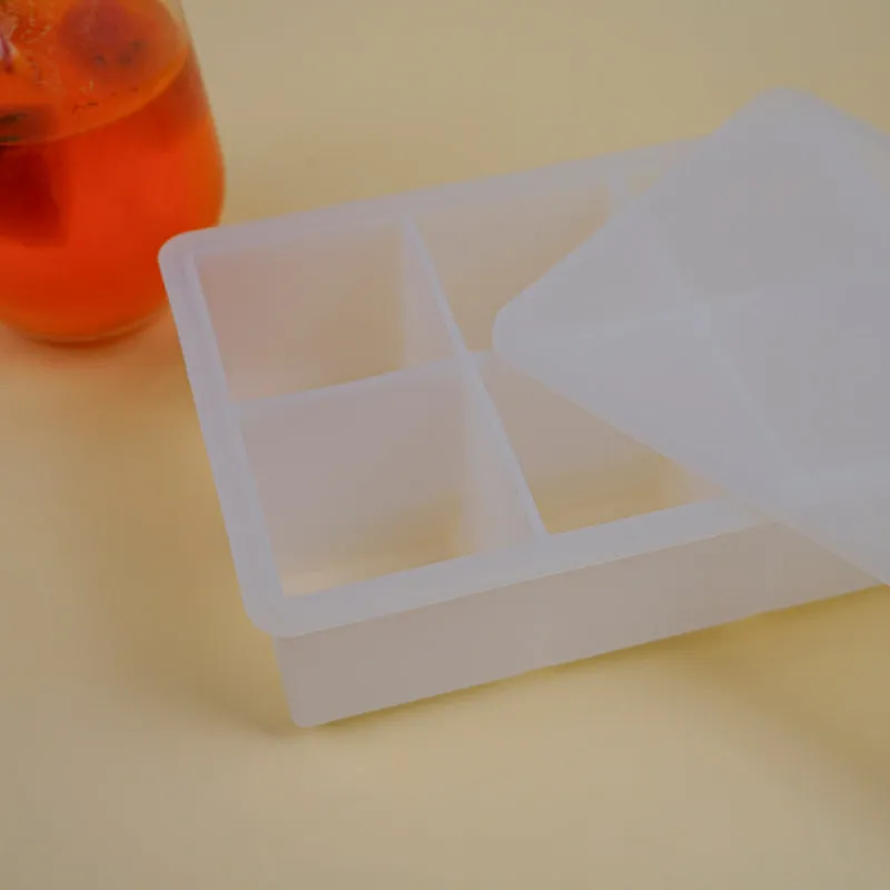 Geometric Silicone 6-Cube Ice Mould - White media 6
