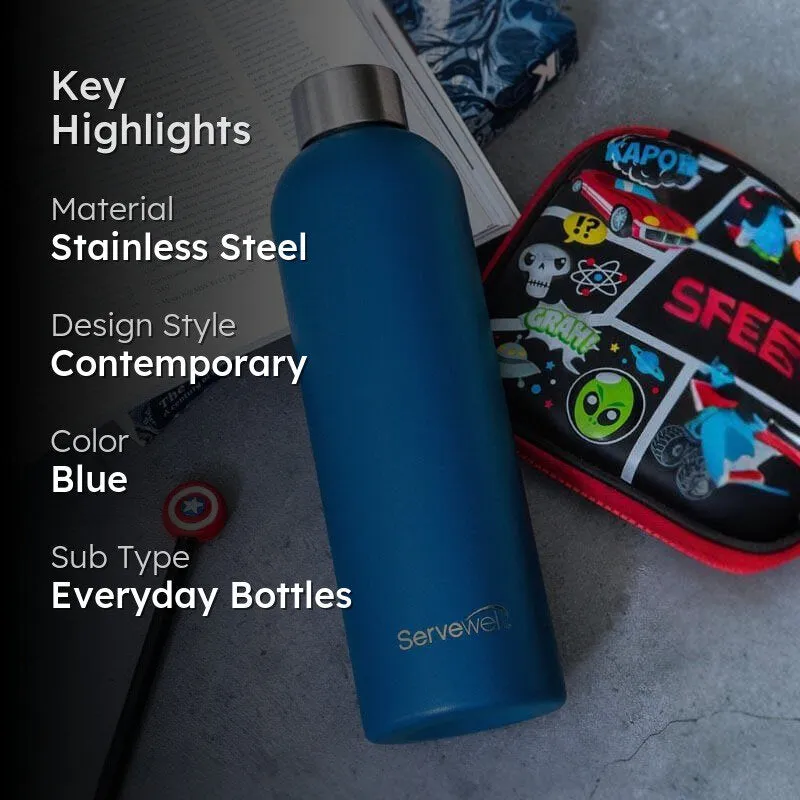 Steel Elegance Elixir Bottle (900 mL) - Imperial Blue media 2