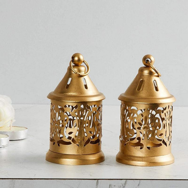 Mandir Lantern Iron Tealight Candle Holder - Set Of Two media 3