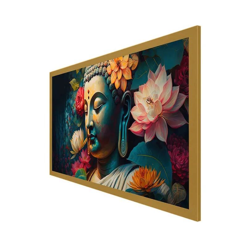 Soul In Peace Buddha Canvas Wall Painting media 5