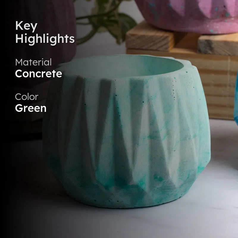 Drovo Round Planter - Green media 2