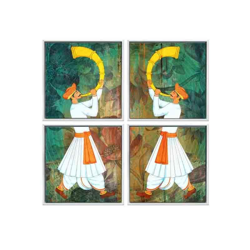 Maratha Poly Canvas Wall Art - Four Piece Set media 4