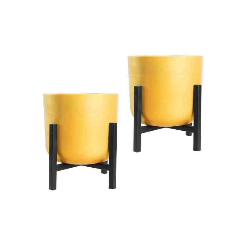 Goldie Planter With Stand - Set Of Two media 5