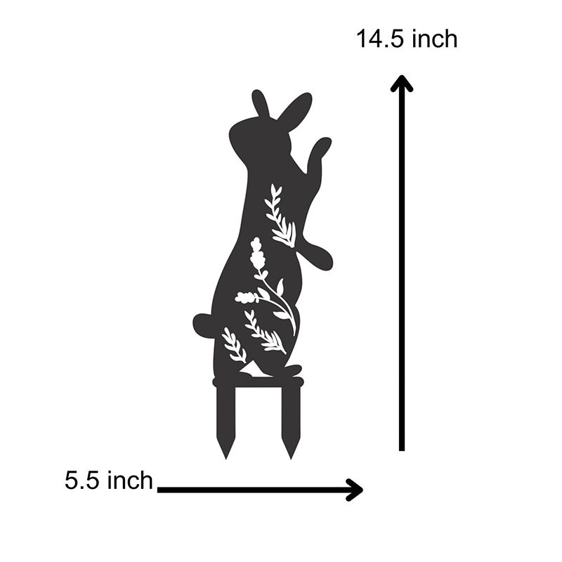 Rabbit Rolly Garden Stake - Set Of Four media 4