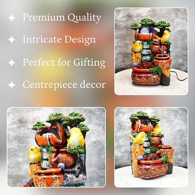 Hill House Resin Tabletop Fountain media 3
