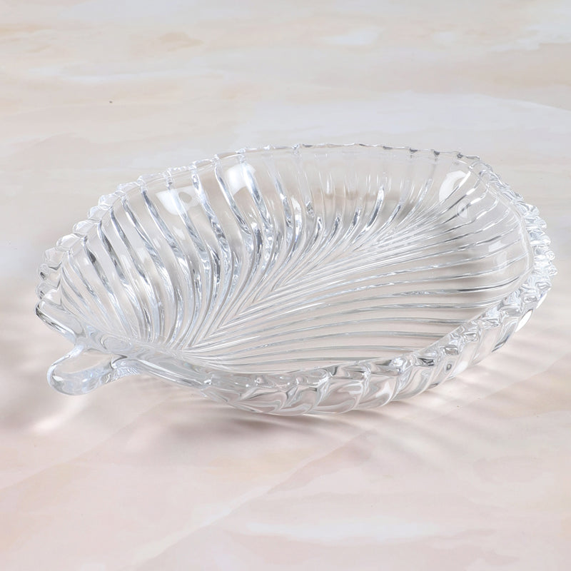 Leafy Decorative Glass Platter media 6