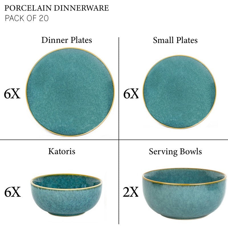 Careina Ceramic Dinner Set - 20 Piece Set media 5