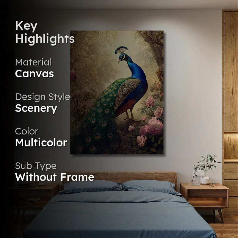 Peacock Aura Wall Painting media 2