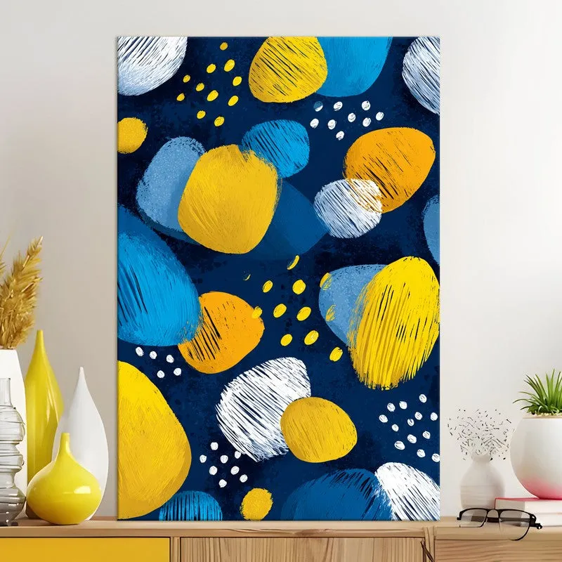 Dot Rhythm Abstract Canvas Wall Art media 5
