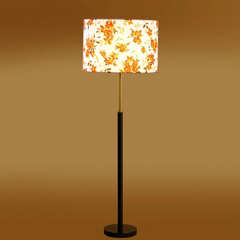 Retro Shine Wooden Floor Lamp - Orange media 7