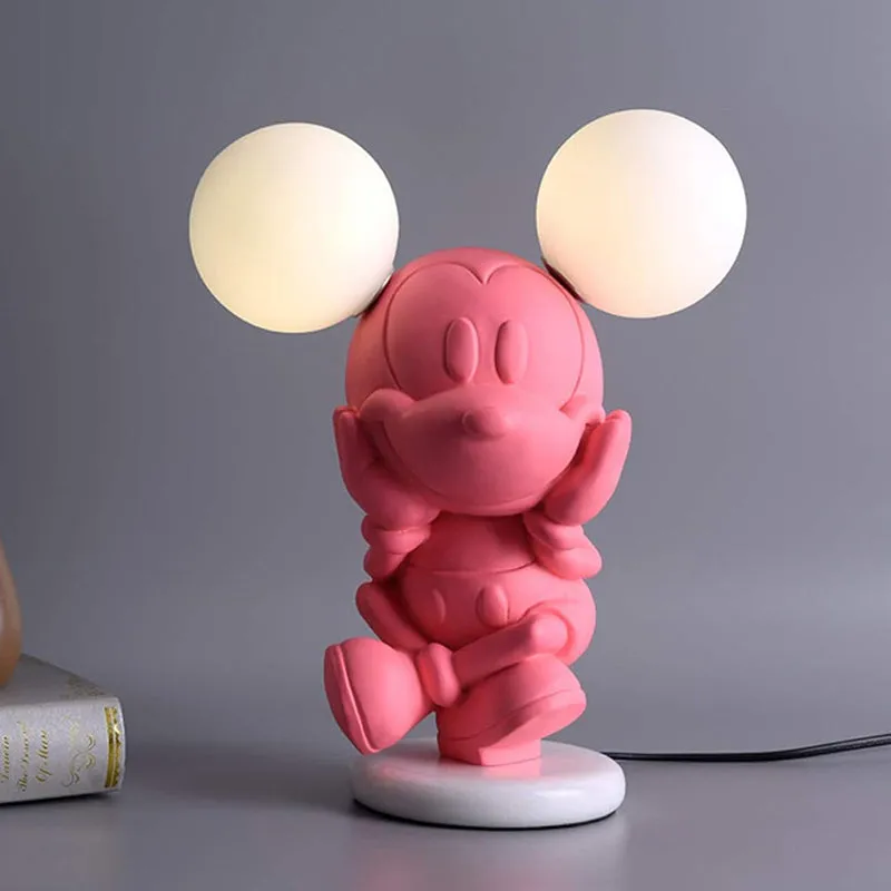 Mickey Mouse Resin Table Lamp - Pink media 3