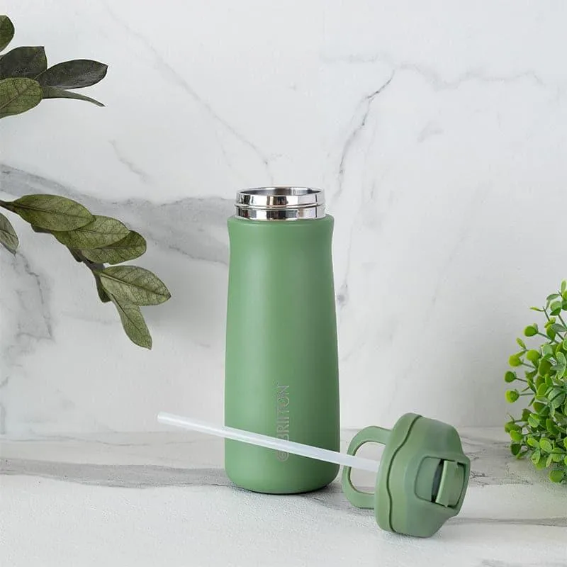 H2O Splash Hot & Cold Thermos Water Bottle (Grey & Green, 600 mL Each) - Set Of Two media 3