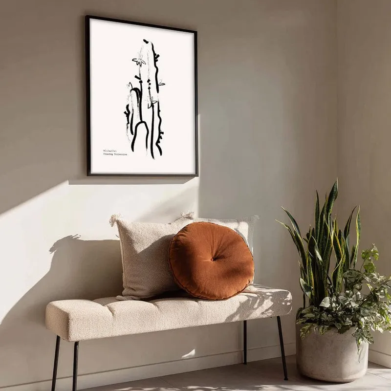 Succulent Canvas Wall Painting With Black Frame media 4