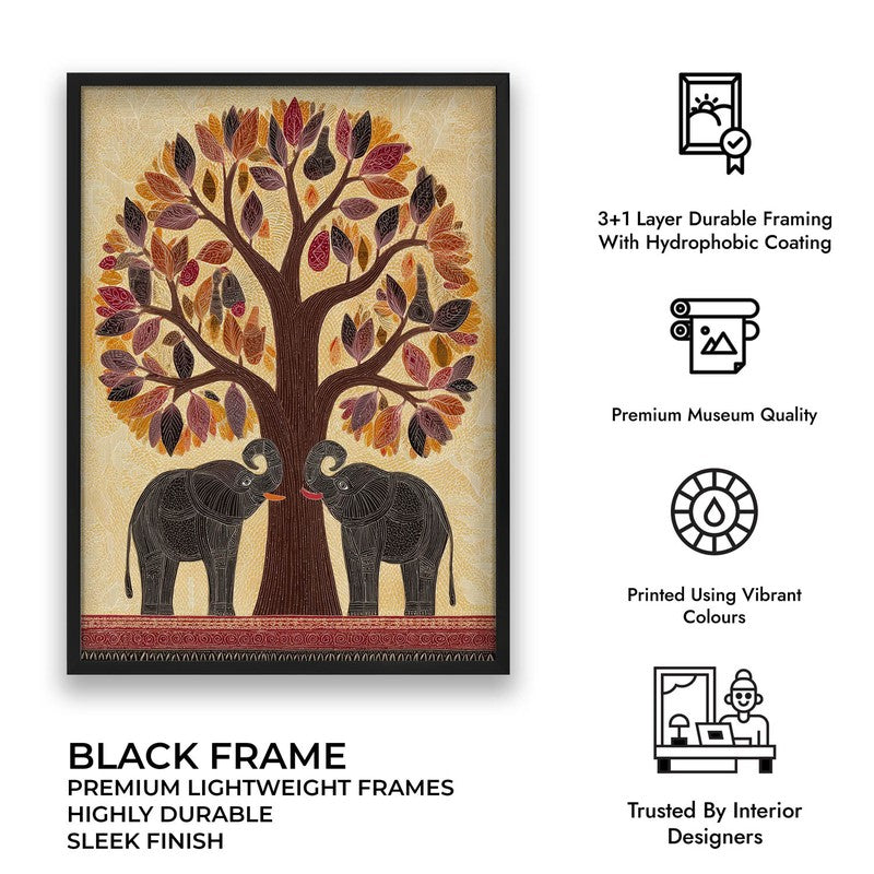 Aranya Canvas Wall Painting With Black Frame media 10