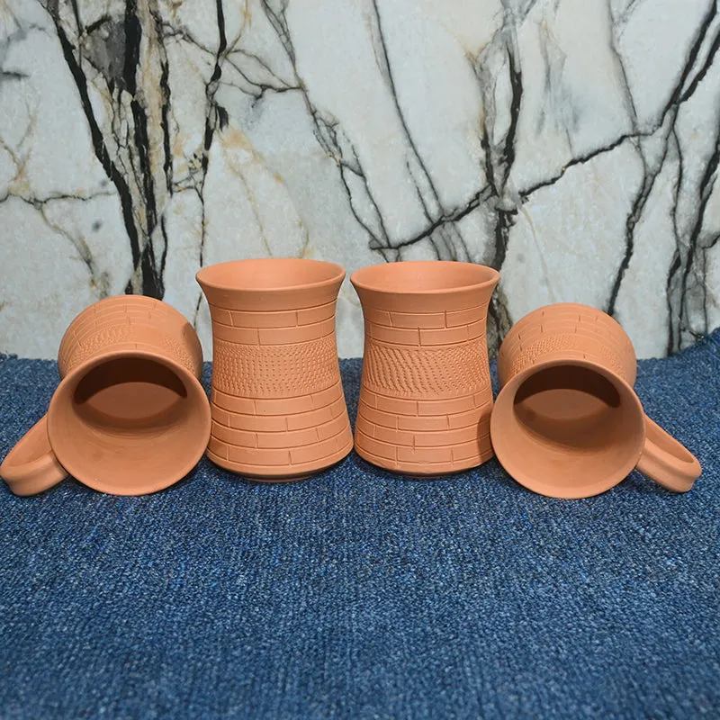Kaivalya Terracotta Coffee Mug (250 mL Each) - Set of Four media 7