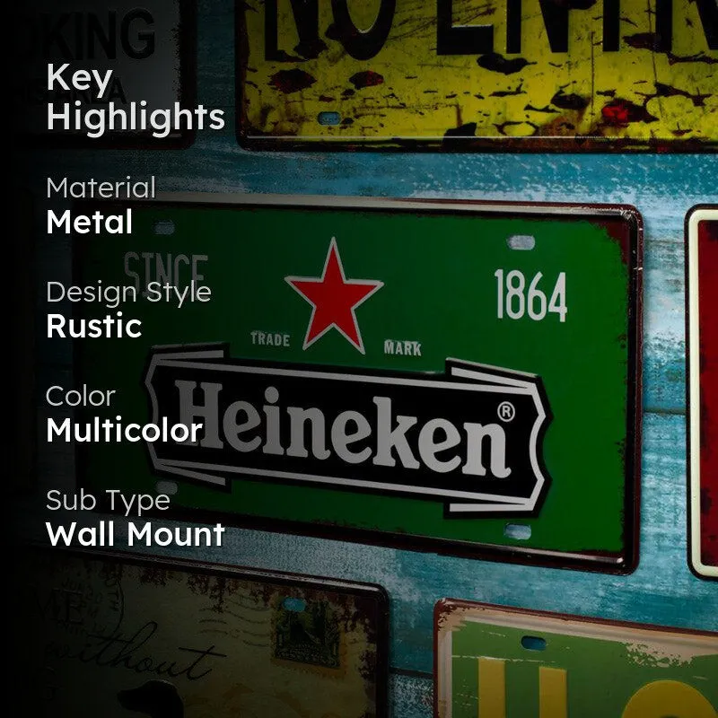 Heine Beer Metal Wall Accent media 2