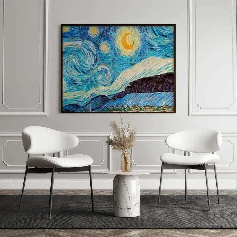 Starry Night By Vincent Van Gogh - Black Frame media 5