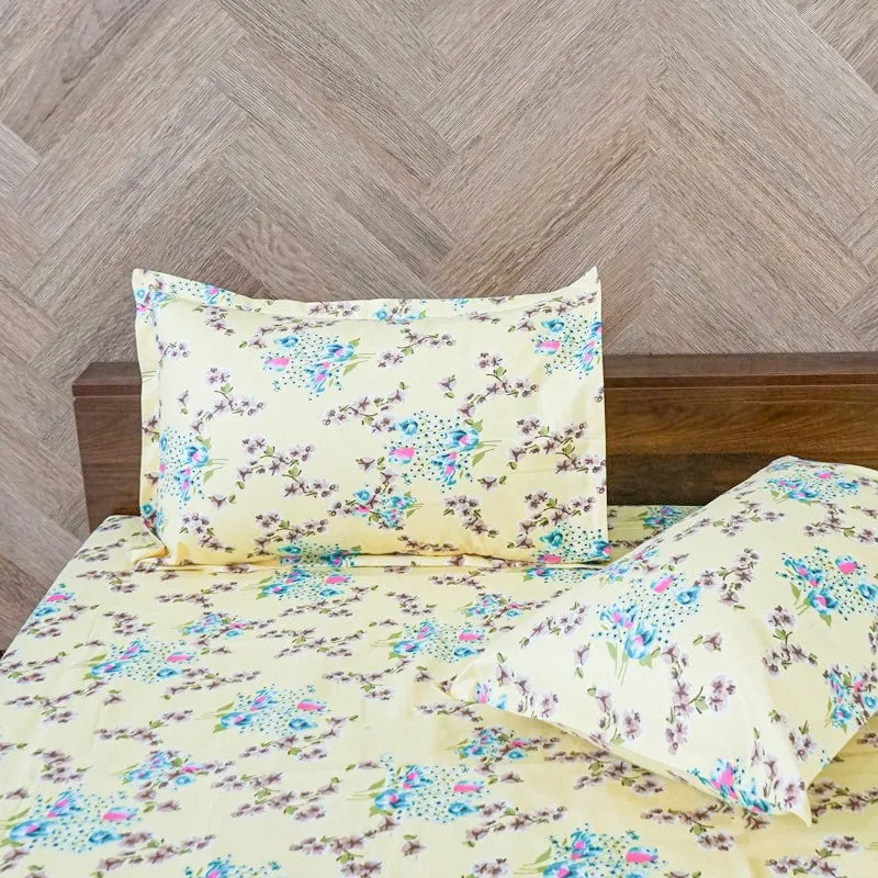 Briseis Floral Cotton Bedsheet - 120 TC media 4