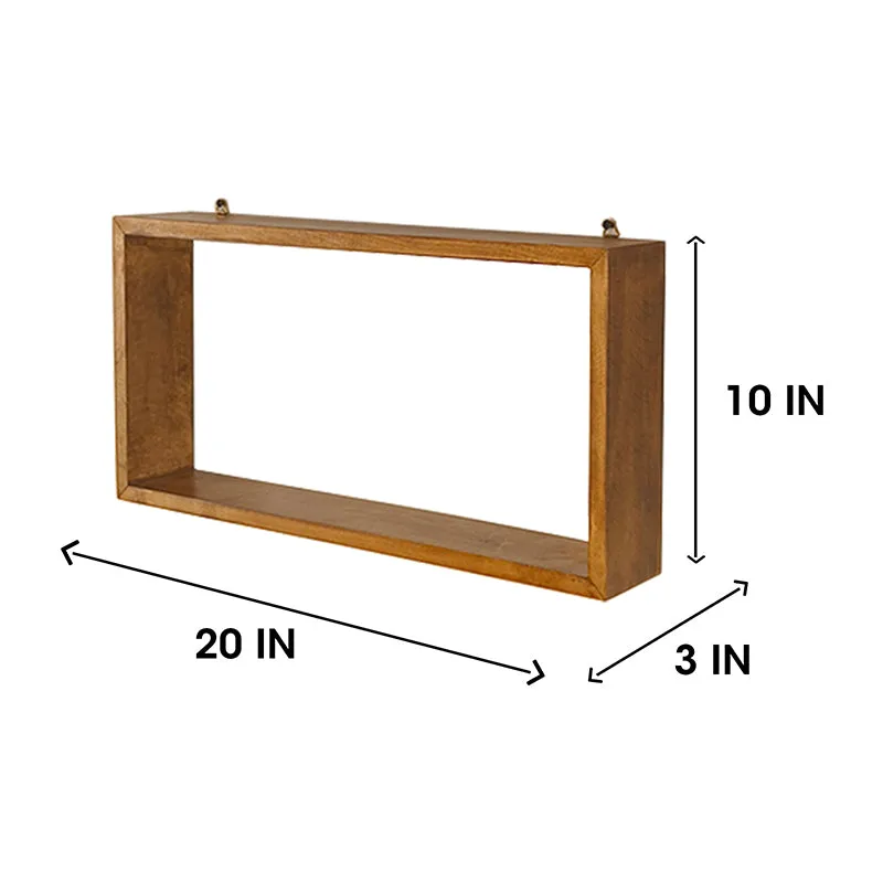 Spatia III Rectangular Shaped Set of 3 Wooden Wall Shelves media 6