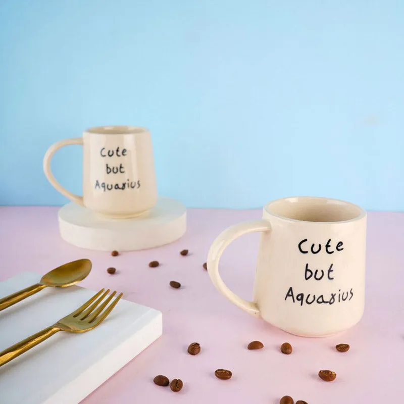 Cute But Aquarius Coffee Mug (250 mL) media 3