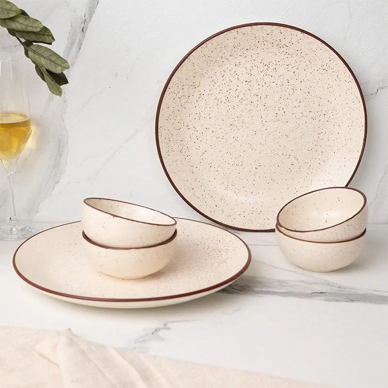 Kestha Dinner Set (Beige) - 6 Piece Set media 1
