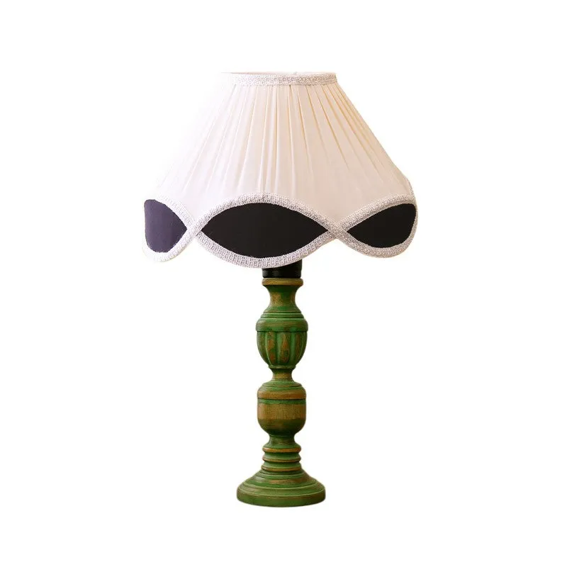 Arvello Zyra Wooden Table Lamp - OffWhite media 5