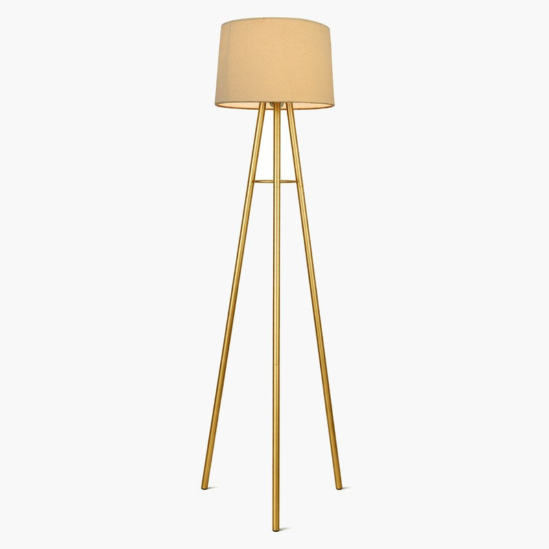 Sleekie Tripod Floor Lamp - Gold & White media 5