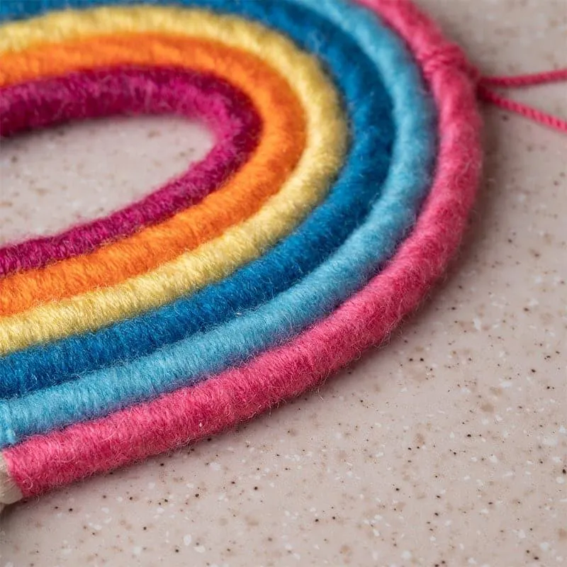 Rainbow Roll Woolen Wall Accent media 5