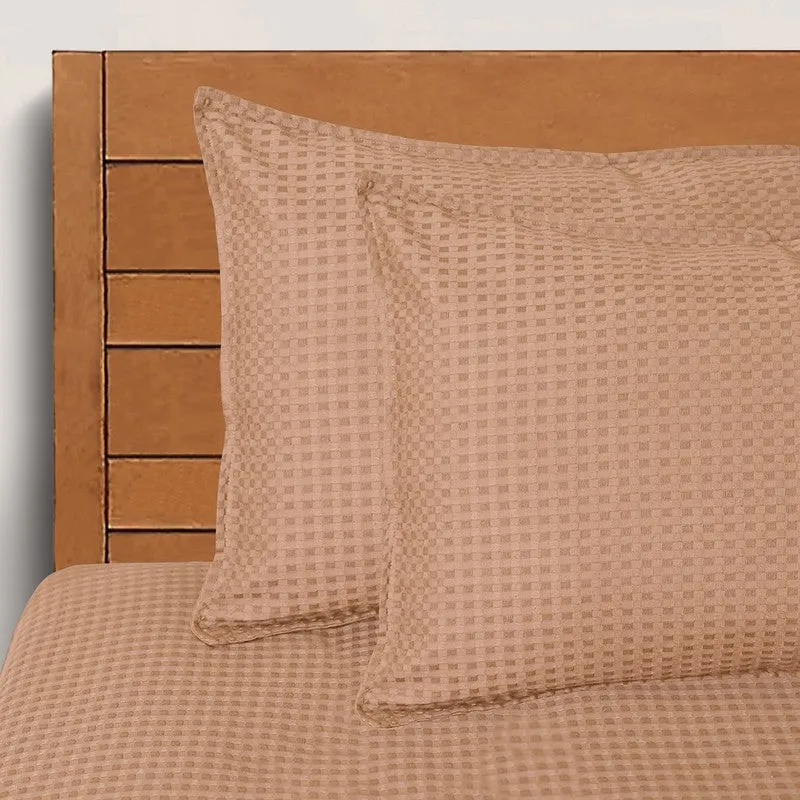 PlainLux Cotton Bedsheet (Beige) - 150 TC media 4