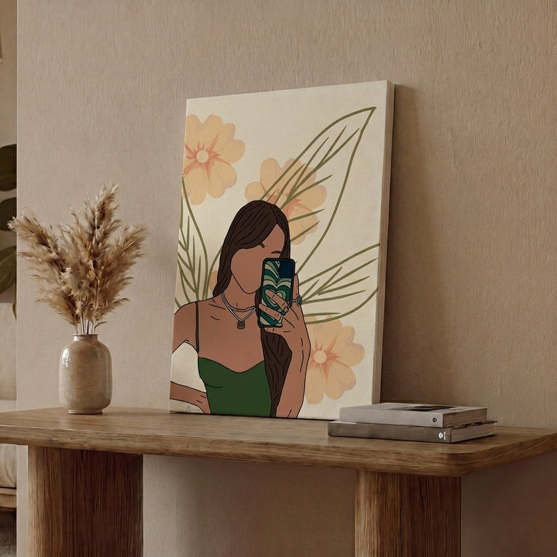 Pastel Pulse Cotton Canvas Wall Painting