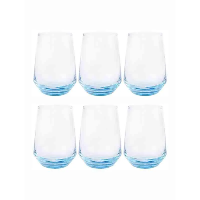 Soar High Glass Tumbler(400 ml ) - Set of Six media 3